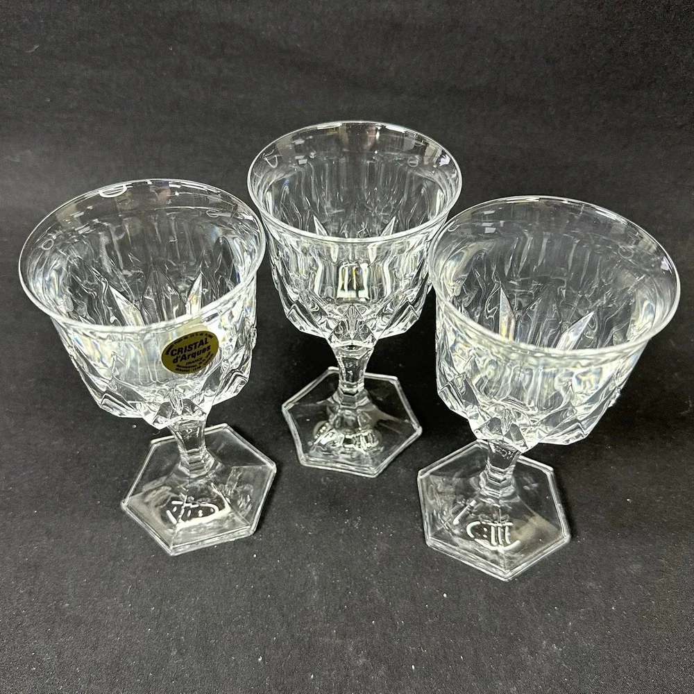 Cristal D'Arques - Durand  'Chaumont'‎ Wine Goblets, 5.25